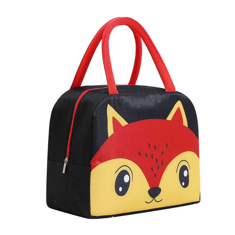 Factory Custom Insulated Bag Cute Animal Aluminium Lunch Cooler Bag for Children