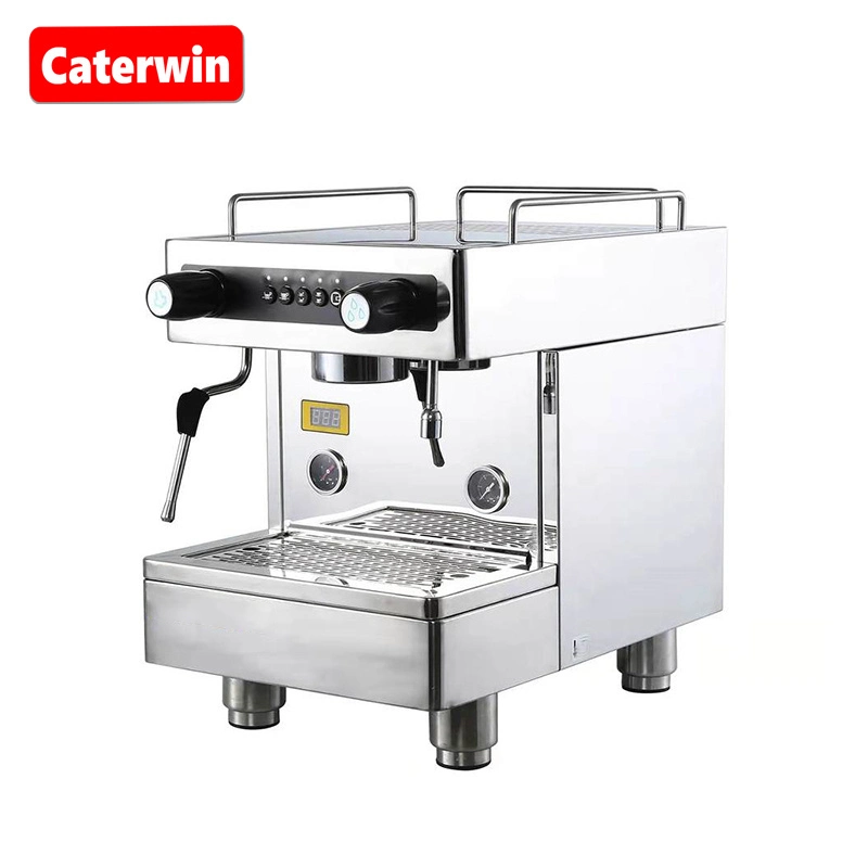 Caterwin comercial Mayorista/Proveedor cubierta de acero inoxidable Cafetera Espresso Semi-automático máquina de café