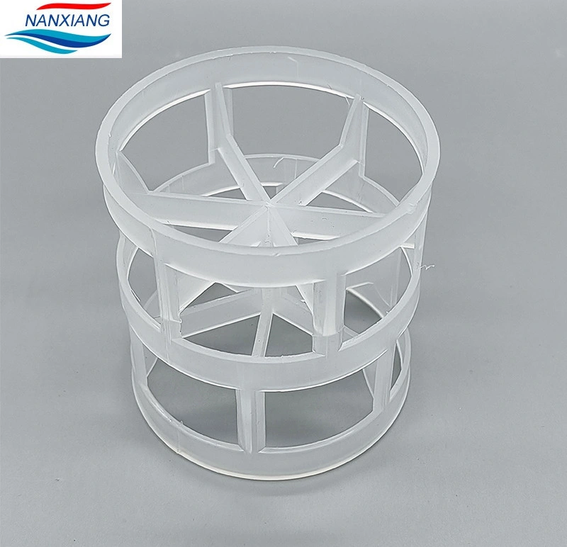 16mm 25mm 50mm Tower Packing PP PE Rpp PVC CPVC PVDF PTFE PP Pall Ring PP Plastic Pall Ring