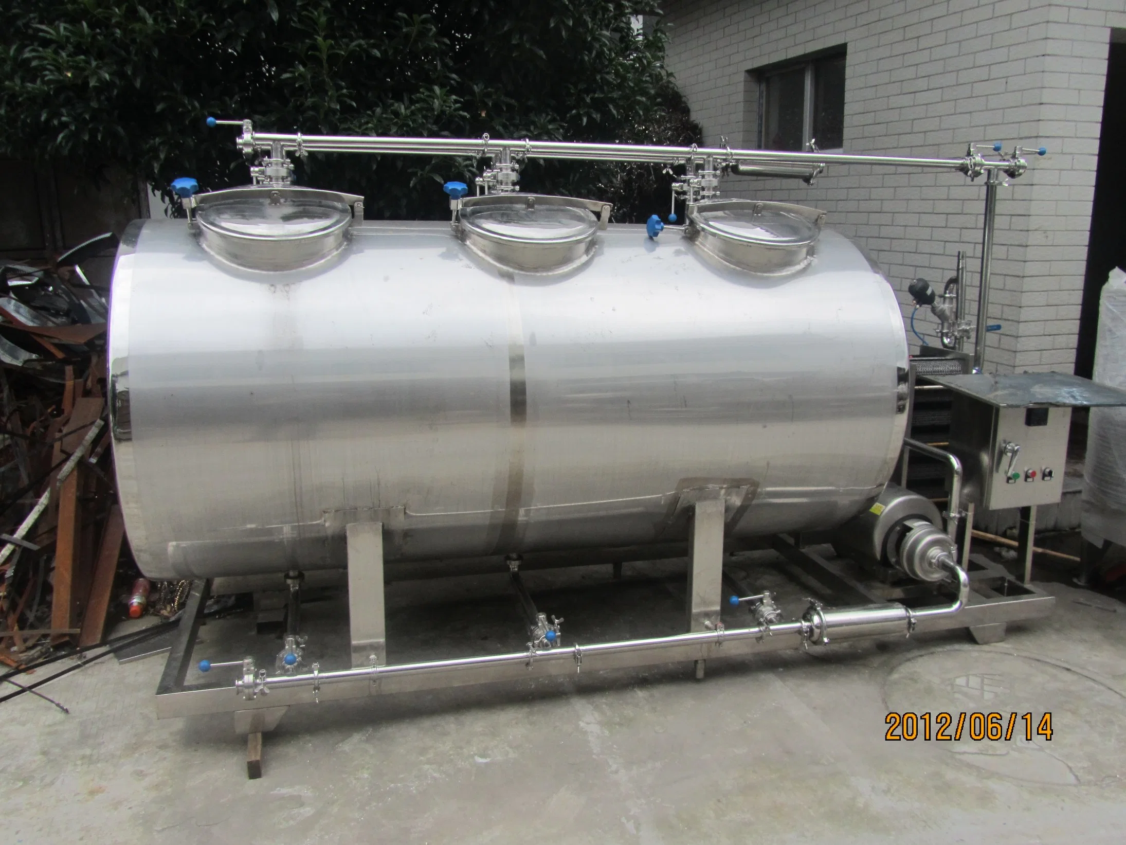 Semi Automatic Stainless Steel 1000L/H CIP Washer Equipment Used for Dairy Plant