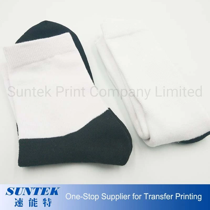 Sublimation Blank Black Crew Sport Socks