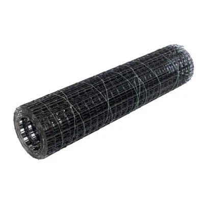 Garden Fence 16 Gauge 1X2 Black PVC Coated Welded Wire Mesh for Garden Fencing