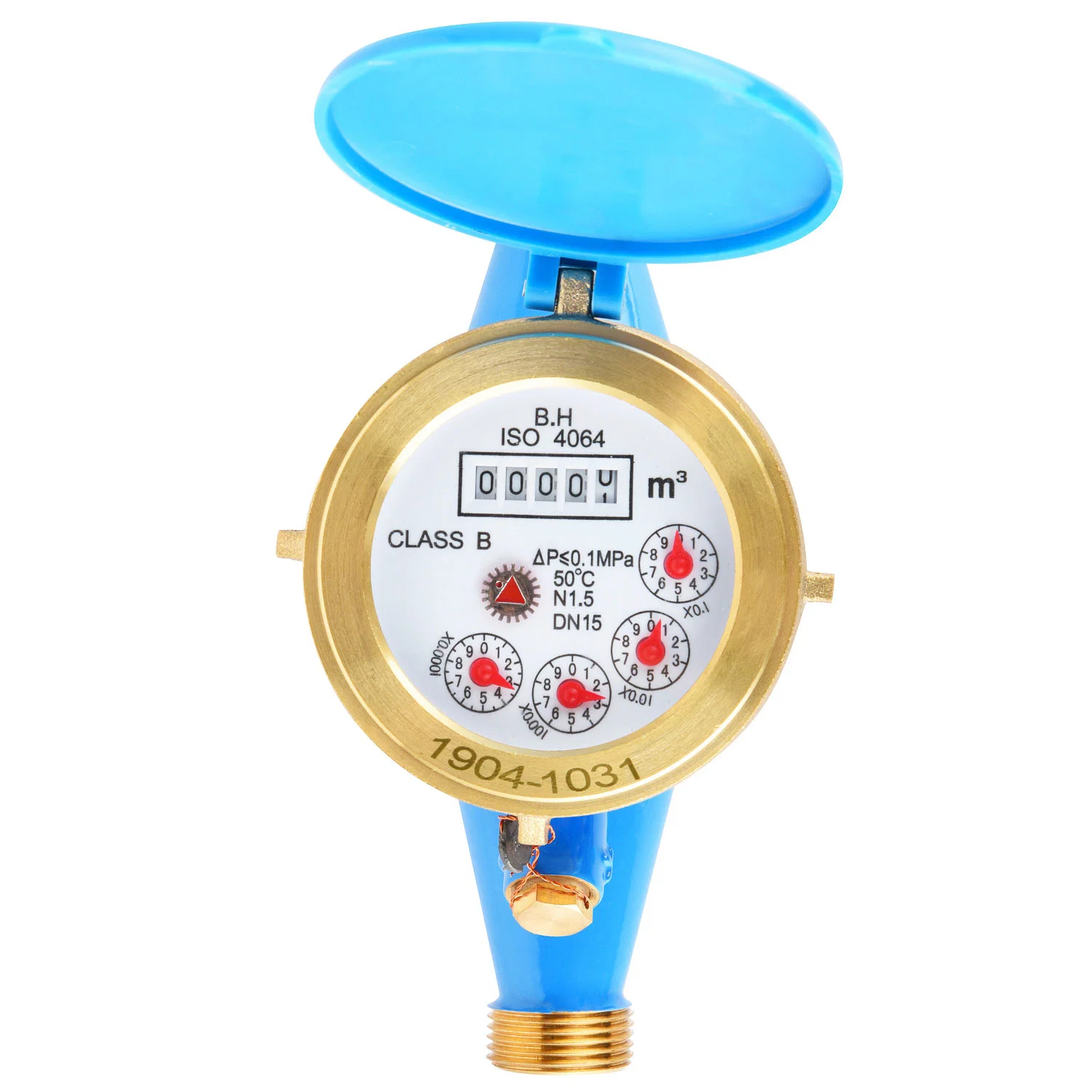 Multi Jet Water Meter Class B ISO 4064 Brass Body