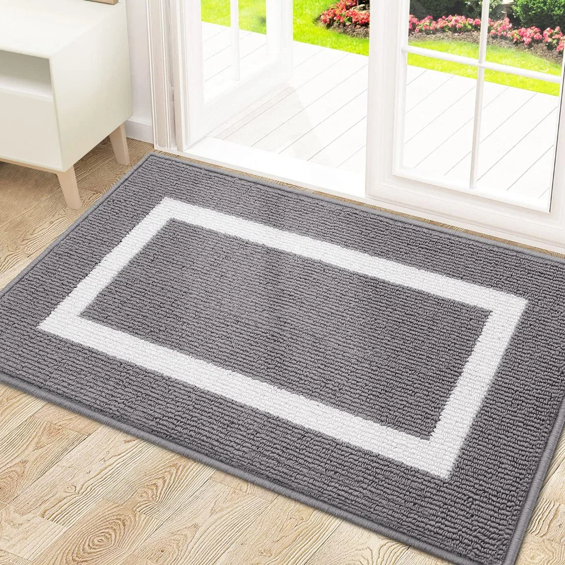 Washable Low-Profile Non-Slip Absorbent Resist Dirt Entrance Indoor Door Mat