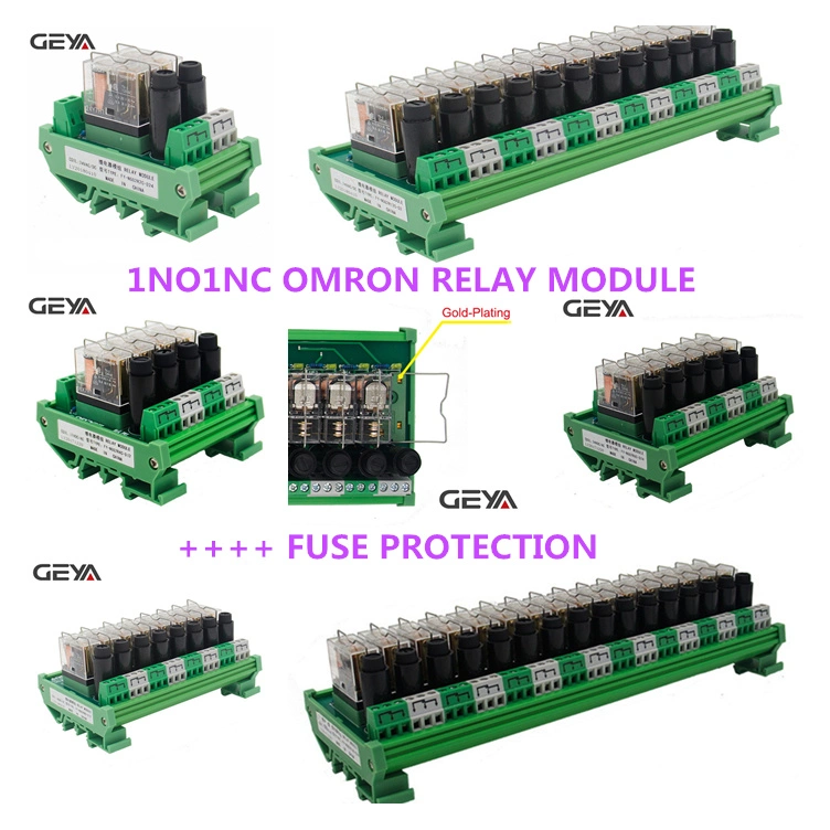 Geya 1no1nc Communication Omron Plug in Relay Module Modbus Fy-Ng2r for Remote Control