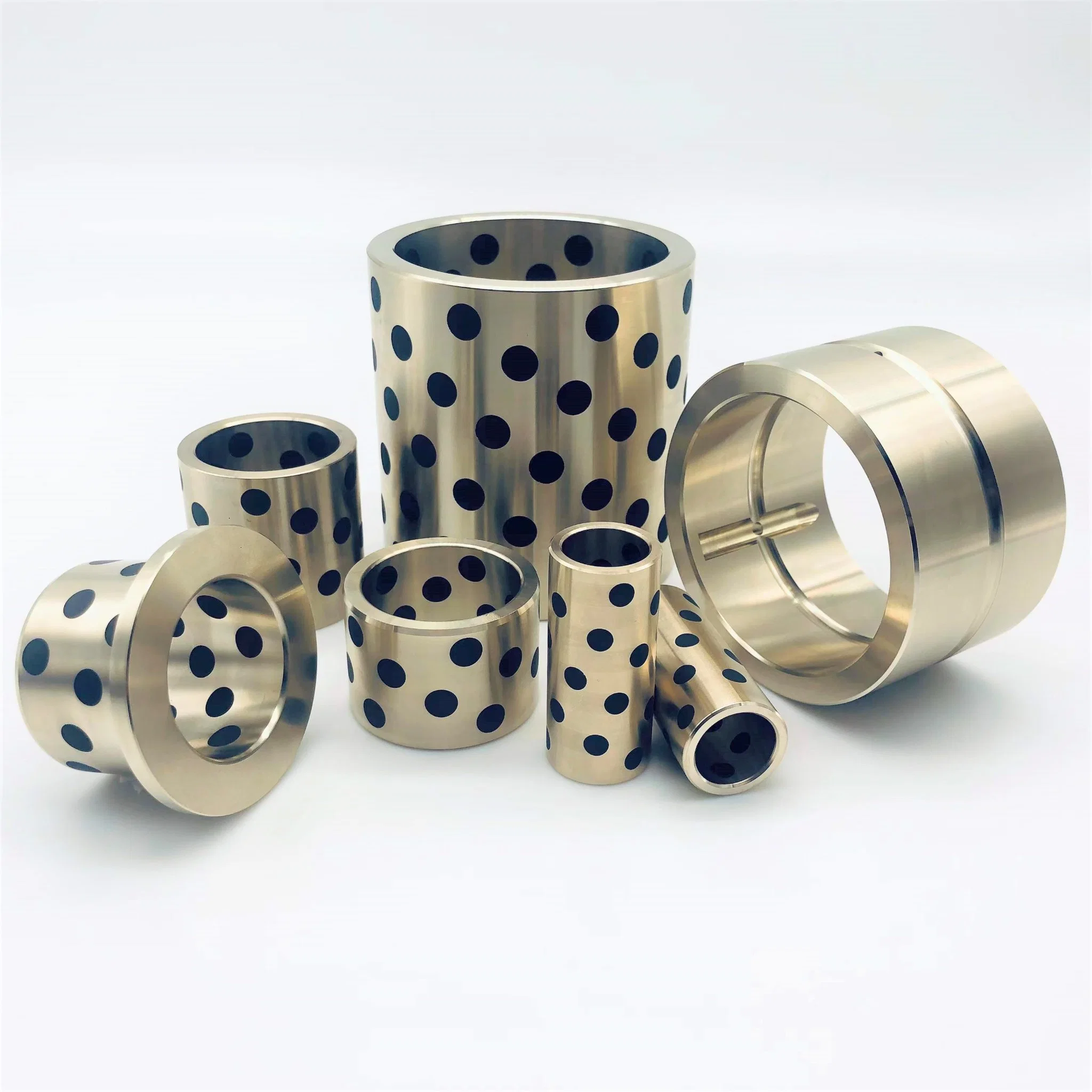 Graphite Bronze Oil Free Bushing Flange Sleeve Bushing Bearing