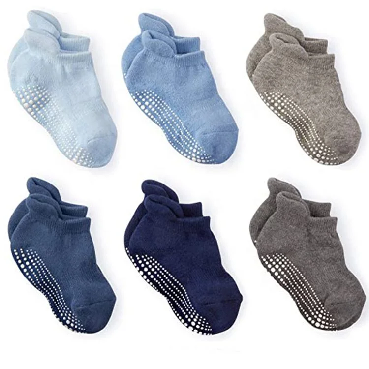 Xianghui Grip Ankle Baby Toddler Kids Boys Girls Non-Slip Anti-Skid Ankle Socks