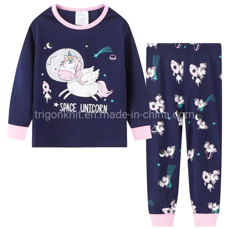 Children's Pajama Sets 2PCS Girls' Pajama Suit Girls Sleepwear Home Wear