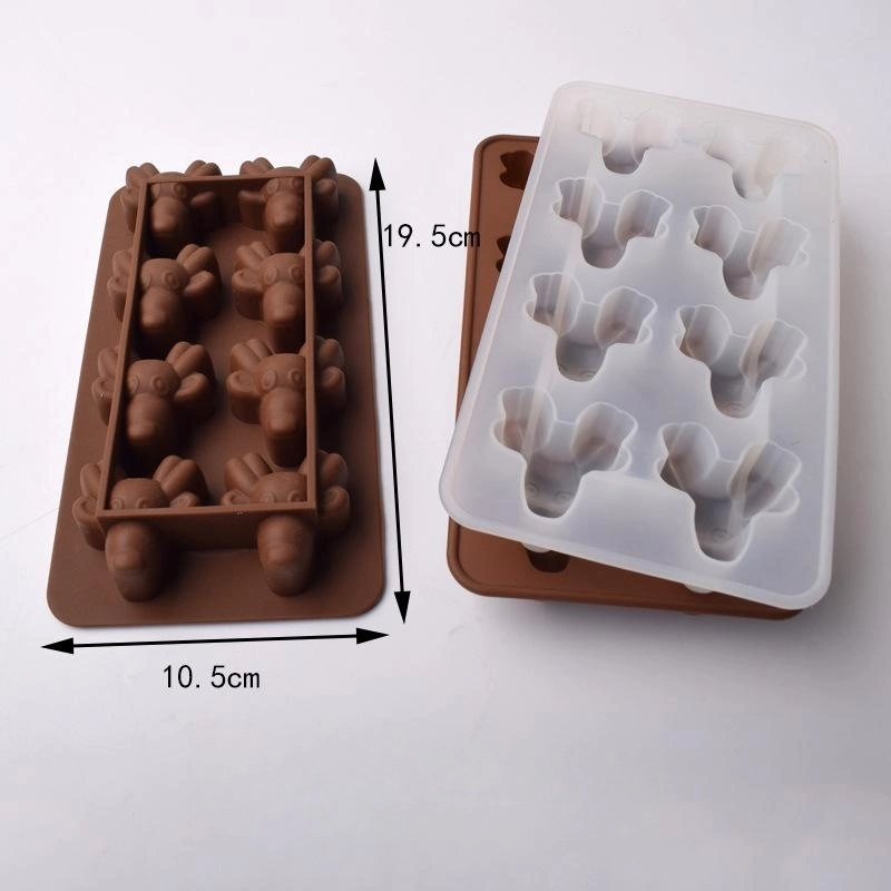 Cartoon Animal Silicone Chocolate Baking Mold Ice Grid Crystal Drop Glue Mold