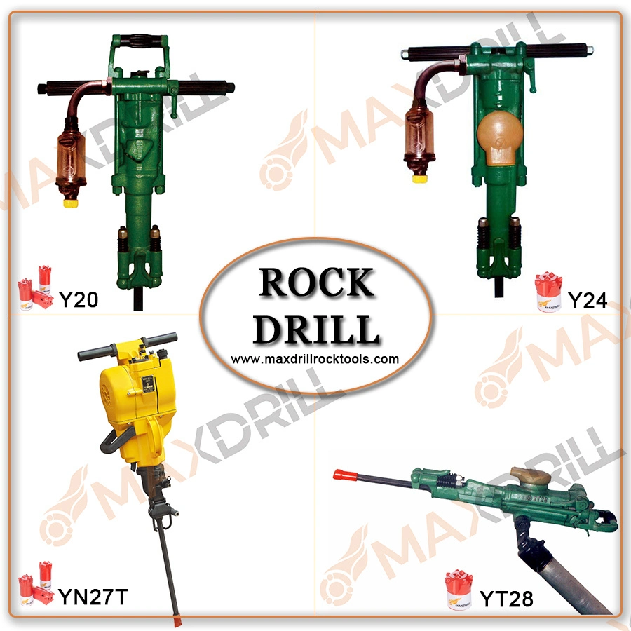 ماكينة التعدين عالية الأداء ماكينة ثقب الصخور اليدوية Yn27c مناسبة لـ طبقات الصخور المختلفة