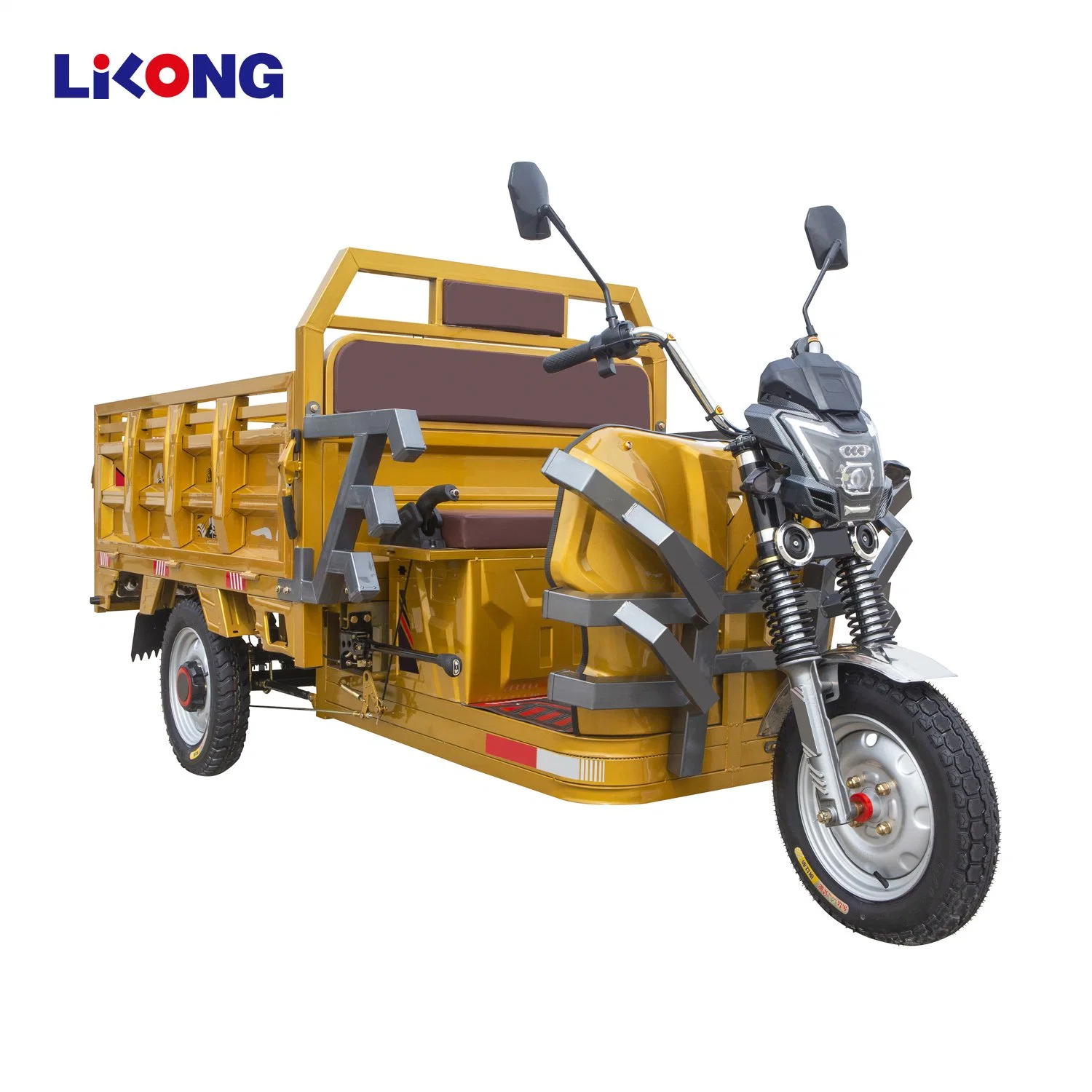 3 rueda de bicicleta eléctrica China utiliza la carga de tres ruedas Scooter con cabina para 750kg de carga