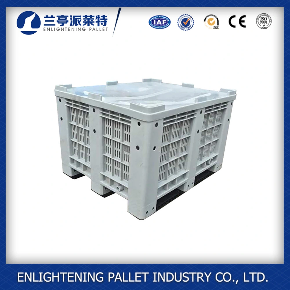 Heavy Duty Plastic Pallet Boxes Can with Wheel and Lid