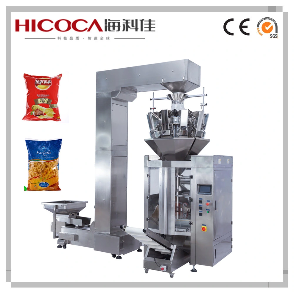 Automatic Multihead Weigher Dry Short Pasta Weigh Fill Seal Packing Machine