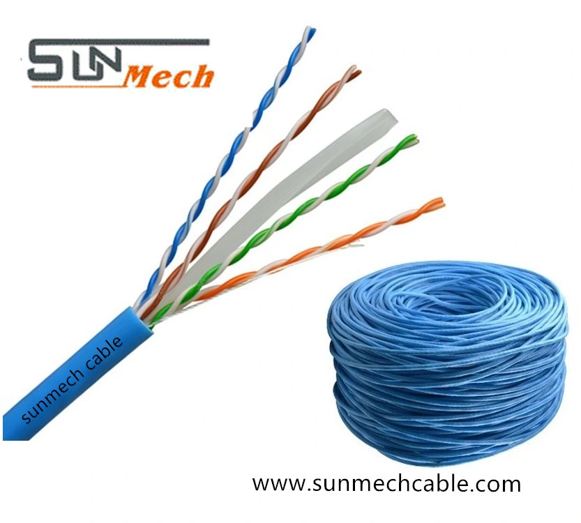 Cable de LAN 0,51cu 0,57cu Cat5 Cat5e CAT6 CAT7 cable UTP de cobre desnudo equipo SFTP FTP cable 23AWG Commucation CCA 24 AWG Cable de red