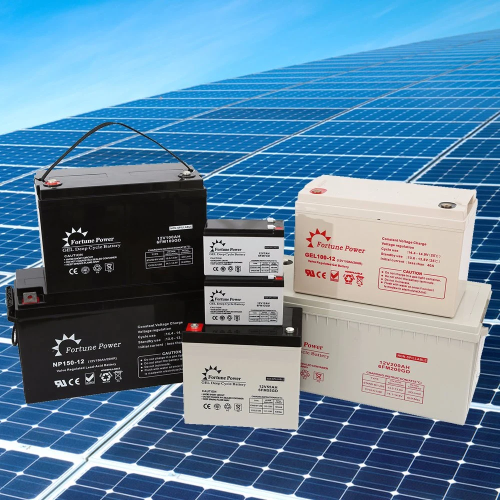 China Supplier Quality Assurance Solar Gel Battery 12V 100ah