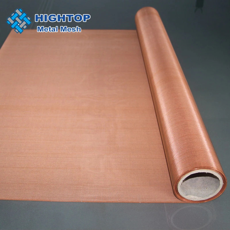 Ultra Fine 200 Mesh Emf Shielding 0.03 mm 100% Pure Copper Woven Mesh Fabric