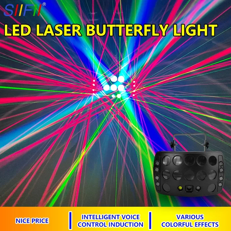 Professional Mini Christmas Bar Disco LED Stage DJ Laser Light Projector Strobe Lighting