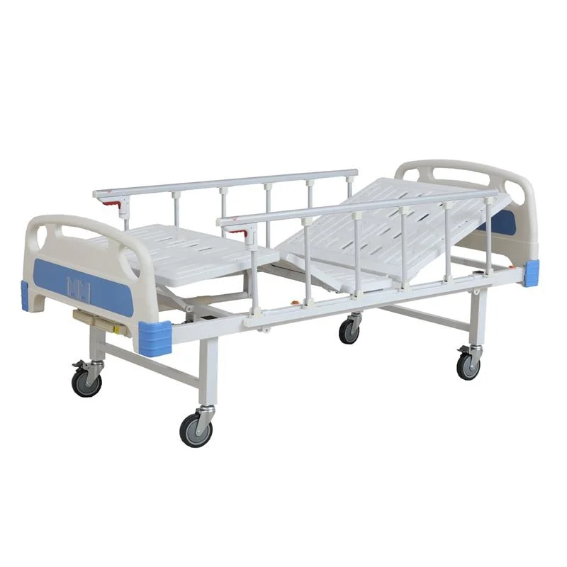 Hospital Furniture Hot Sale Metal 2 Cranks 2 Function Manual Nursing Bed