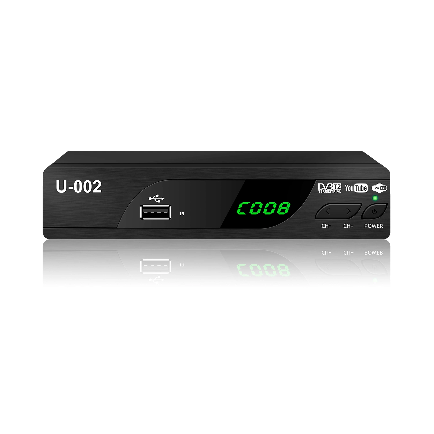 DVB-T2 MPEG4 H. 264 مستقبل أرضي HD كامل USB رقمي DVB Digital T2 جهاز فك التشفير