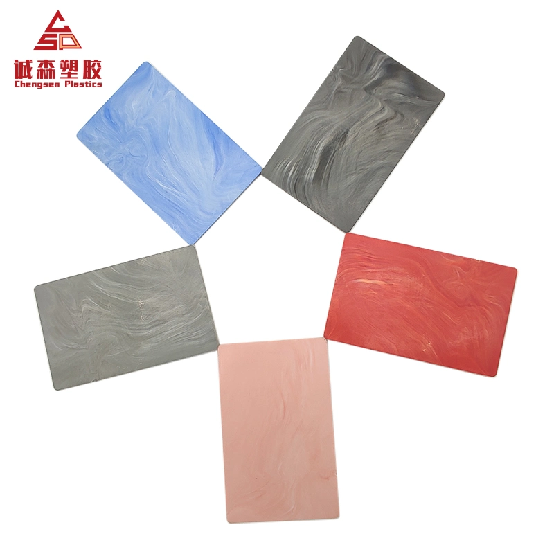 Marble Wood Texture ABS Sheet Smooth Surface ABS/PMMA Plastic Sheet Black ABS