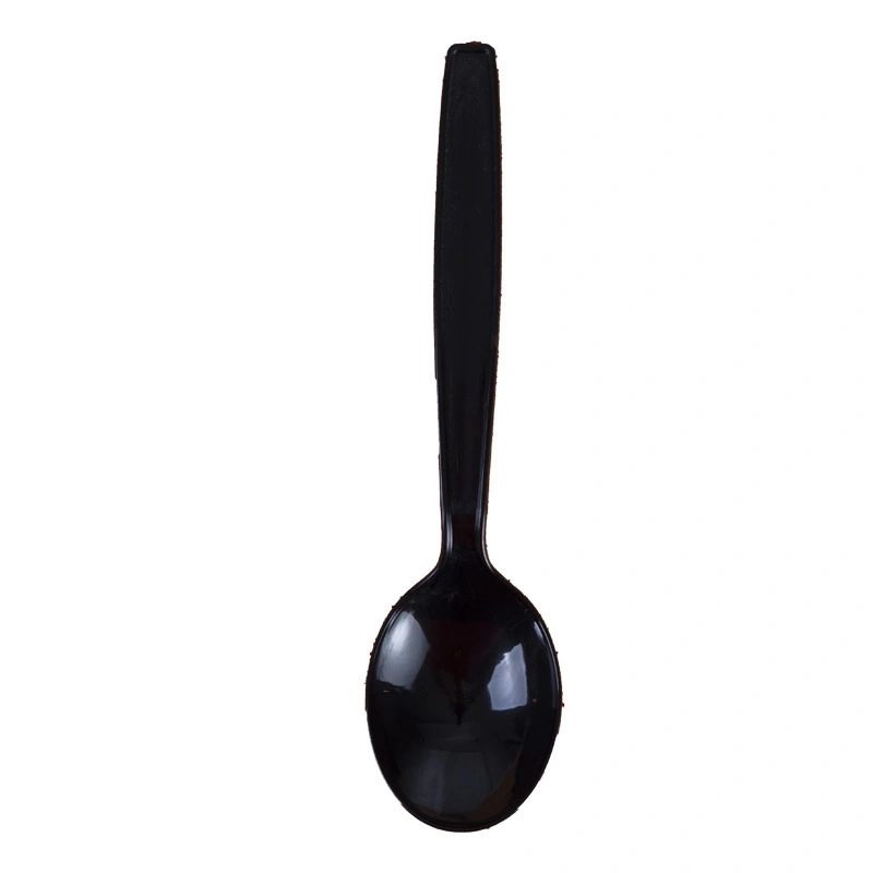 Plastic Disposable 502 Round Mouth Spoon Food Grade Takeaway Packaged Meal with PS Material Round Mouth Spoon Meal (BN-117)