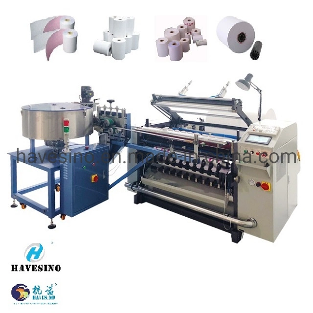 Thermal Paper Roll Slitter Slitting Rewinder Rewinding Making Machine ATM Cash Register Thermal Paper Roll Slitter Rewinder