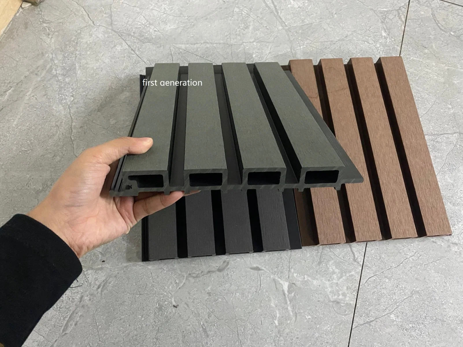 2023 External Exterior WPC Wood PVC Composite Wall Cladding Panel Outdoor WPC Waterproof Cladding