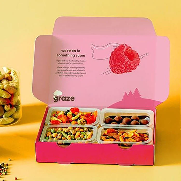 Custom Print Logo Disposable Airplane Hot Food Container Lunch Airways Meals Packaging Box in Airline Catering Paper Box Pack