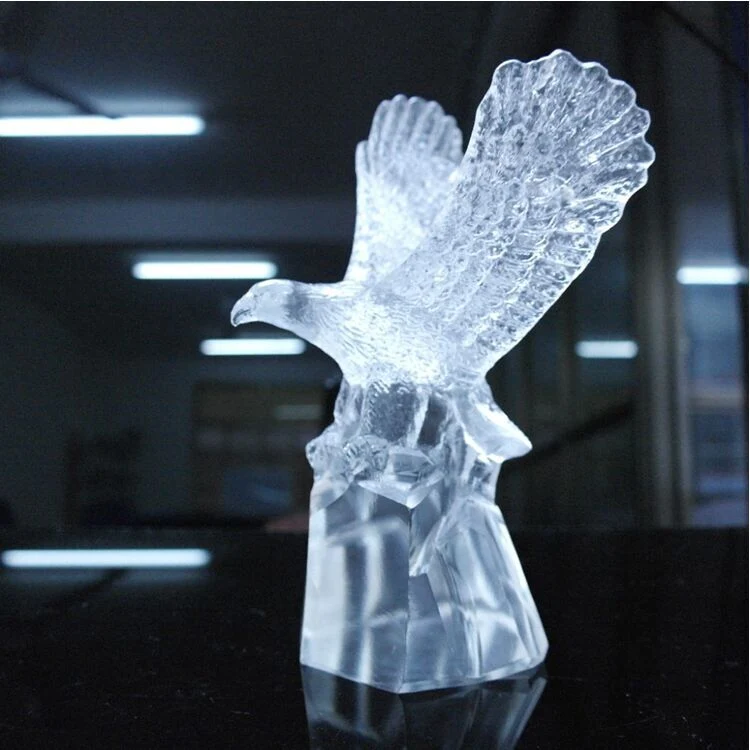 Животных Crystal Eagle статую управления оформлением Crystal фигурка судов