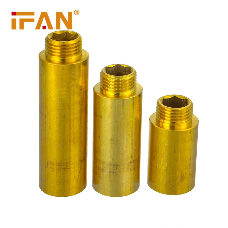 Ifan Manufacturer Pex Brass Plumbing Fittings 1/2&prime; &prime; Thread Adapters Brass Pipe Fitting
