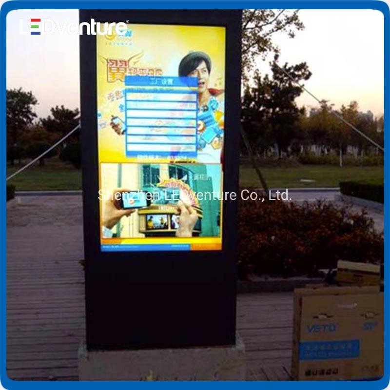 Outdoor Full Color P5 Smart Light Box LED Pole Display