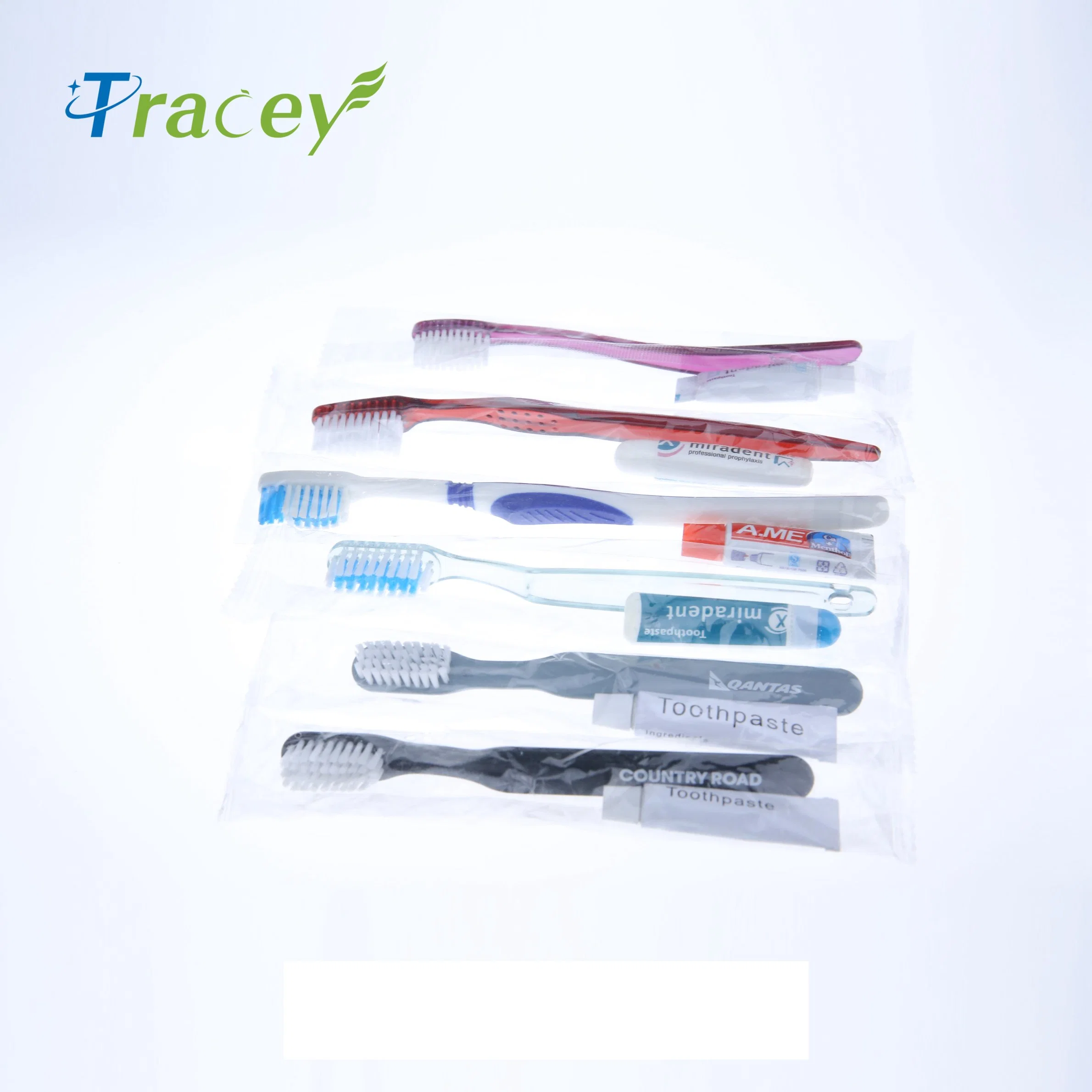 Custom Luxury Hotel amenidades Viagem Disposable escova dentes Dental conjunto Dental Kit fornecimento de hotel