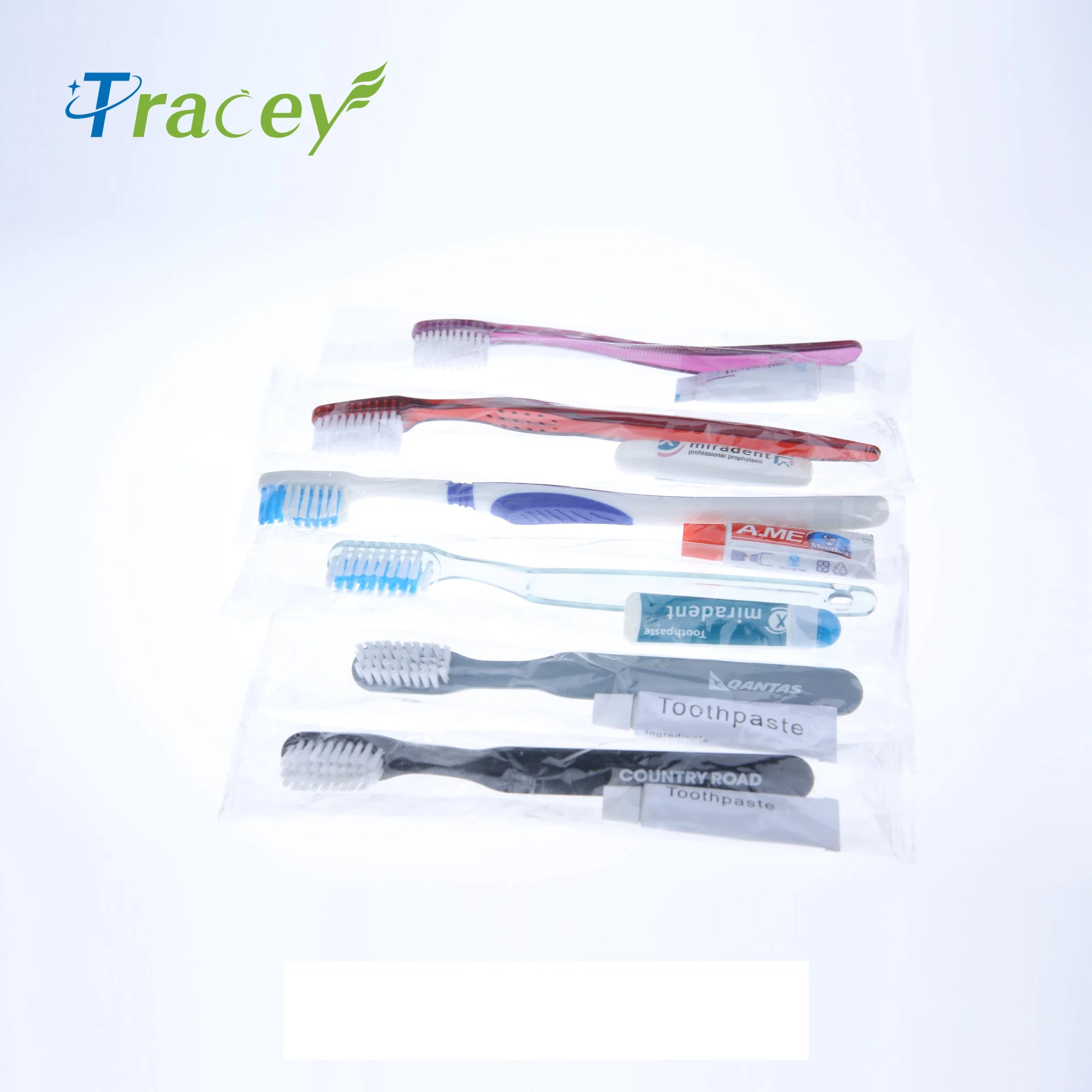 Custom Luxury Hotel Amenities Travel Disposable Toothbrush Toothpaste Set Dental Kit Hotel Supply