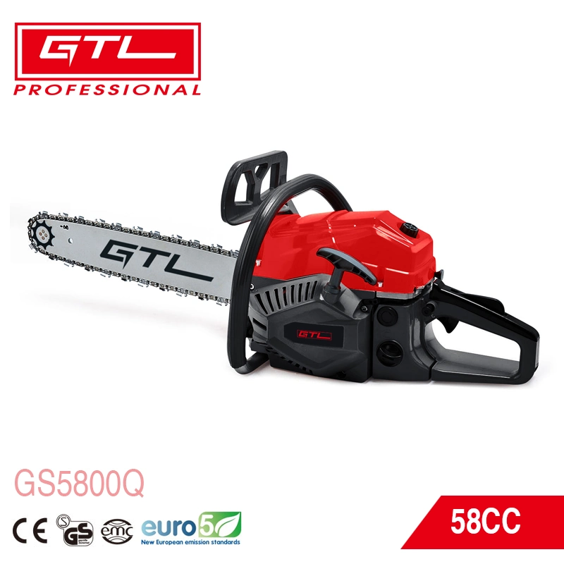 58cc gran potencia las herramientas de jardín motosierras de gasolina gasolina profesional Motosierra (GS5800Q)