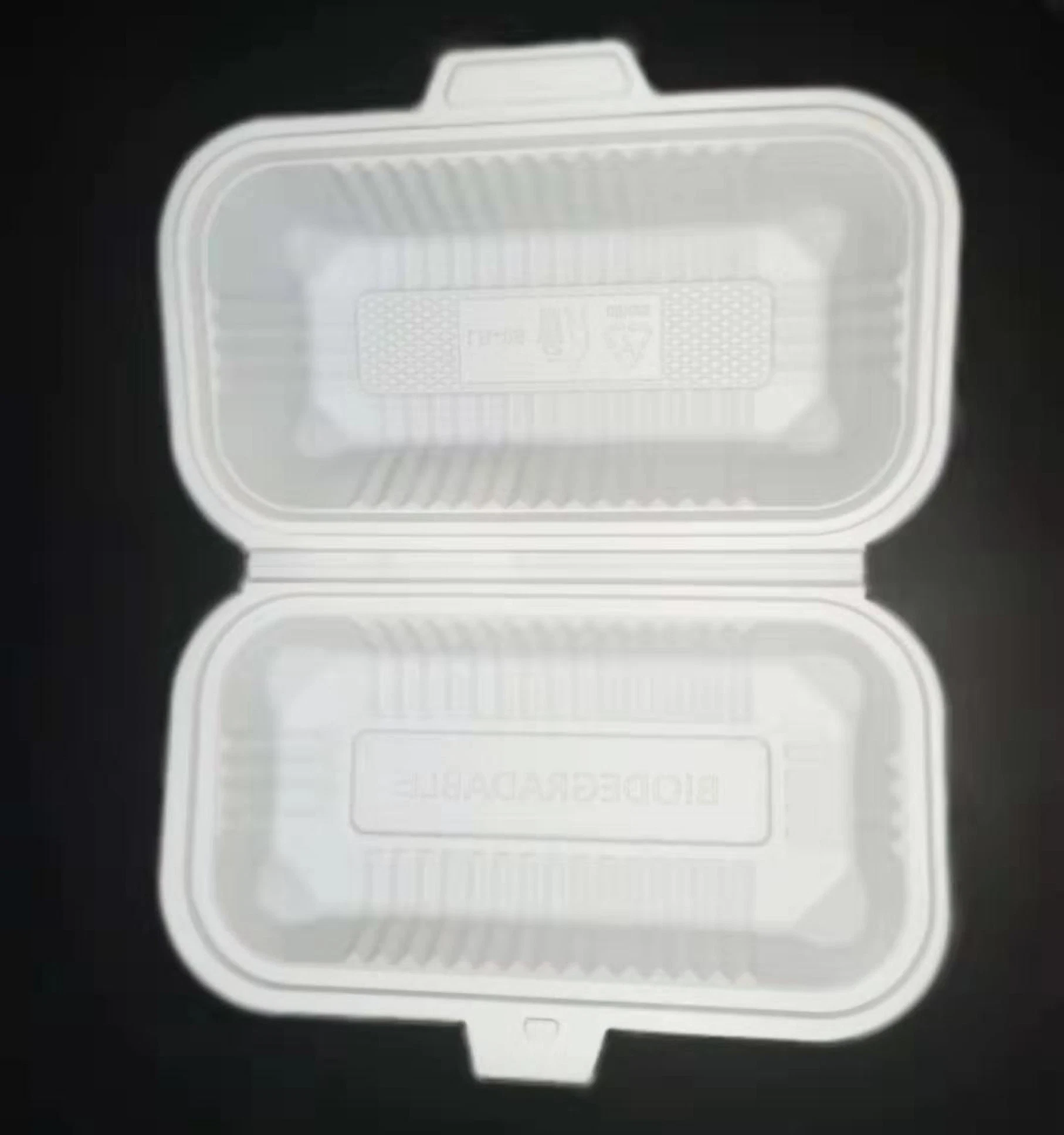 380ml 100% Disposable Biodegradable Lunch Box with Cornstarch Material