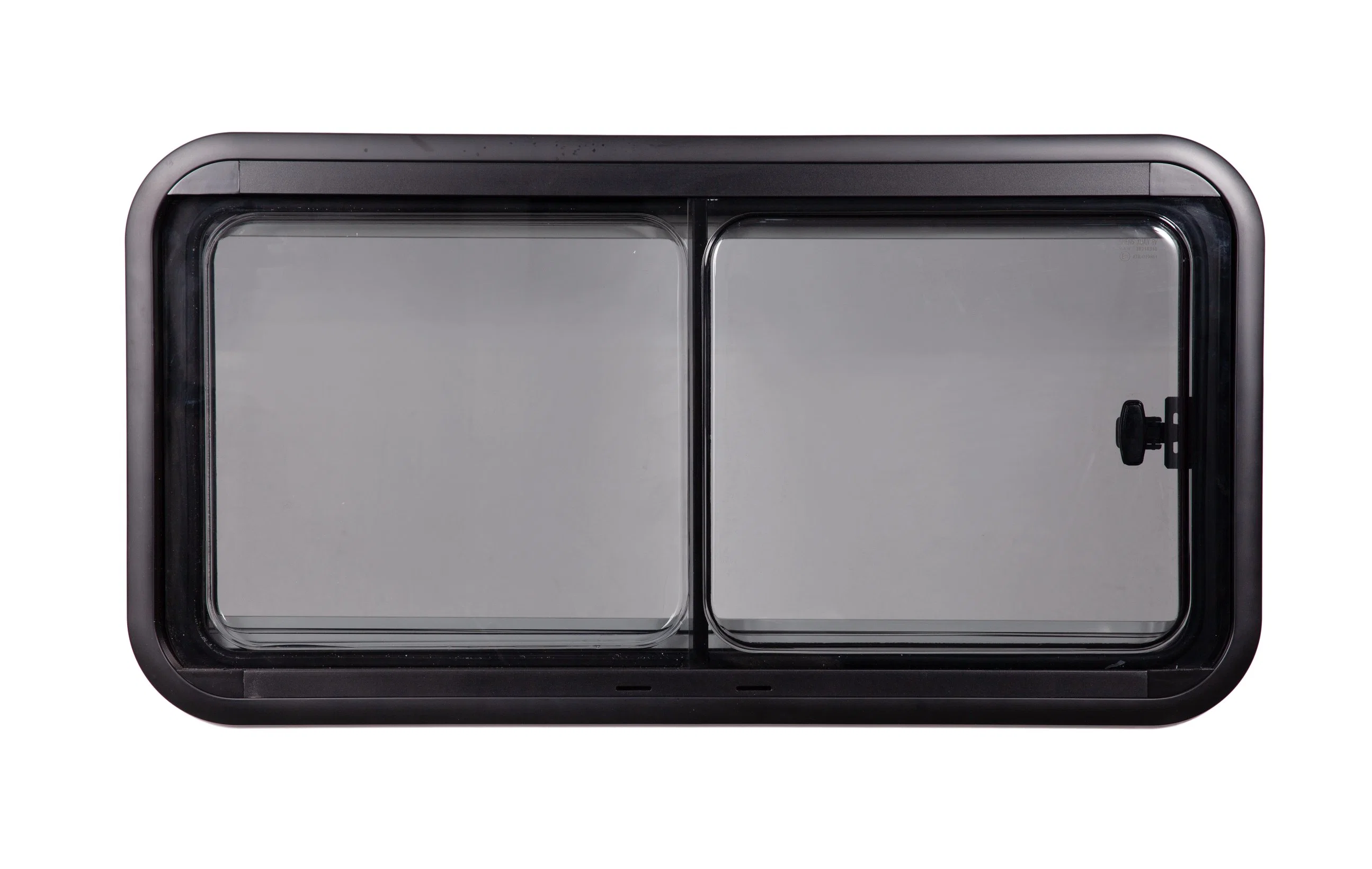 ECE Certificated ASA Round Corner Single-Side Glass Sliding RV Trailer Window Wholesale/Supplier Caravan Accessories