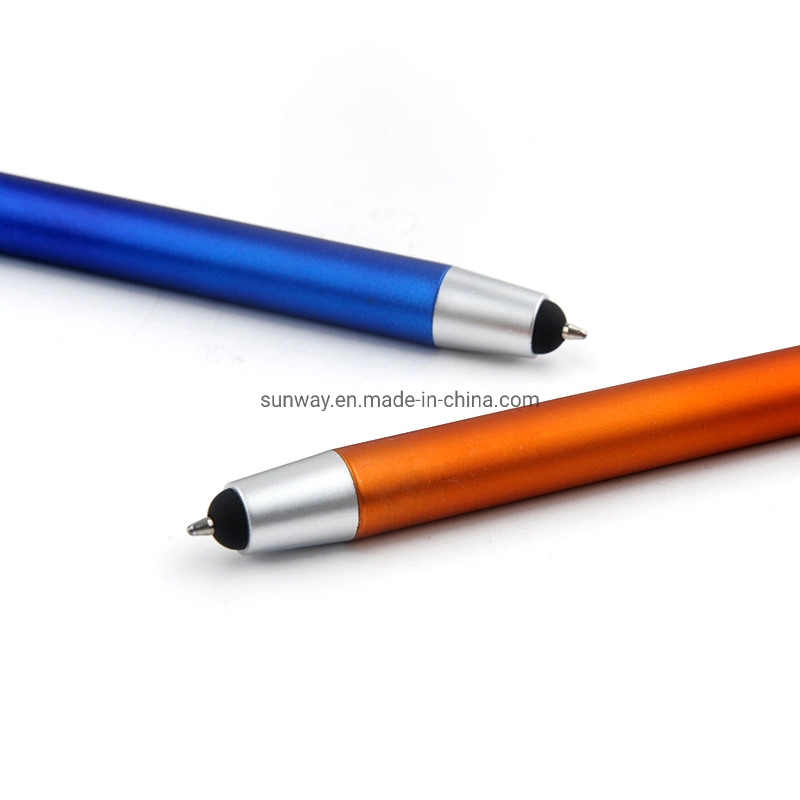 Pen Supplier Advertising Logo Branded Plastic Stylus Touch Ball Pen