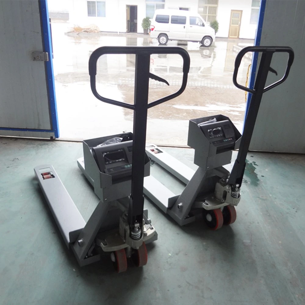 High quality/High cost performance  Stainless Steel Pallet Truck with Scale 2000kg