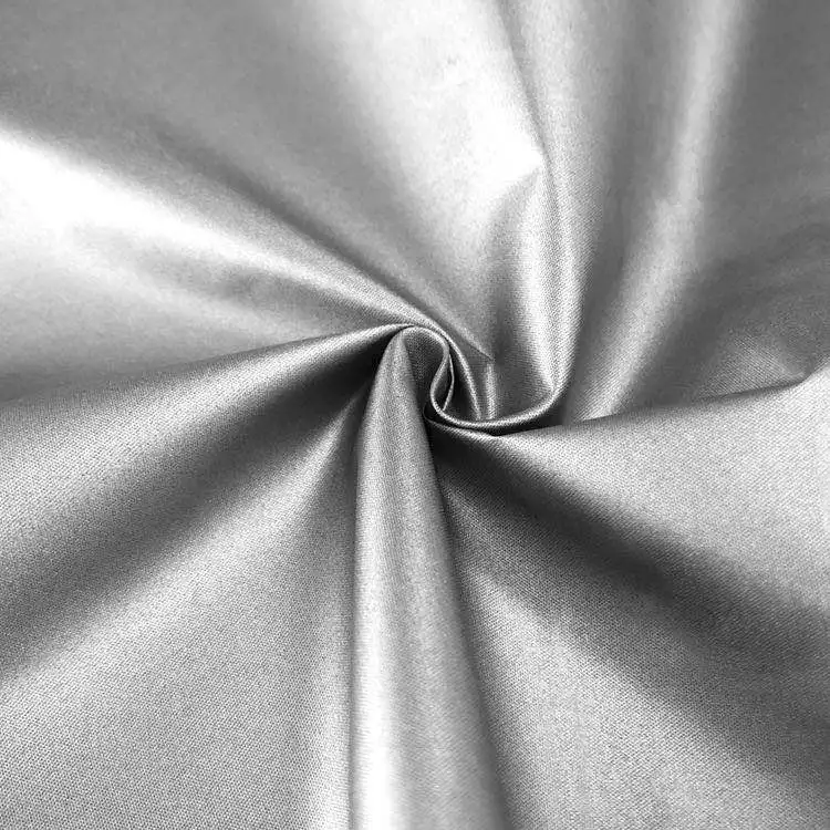 Водонепроницаемый светонепроницаемые шторки ткань 210t полиэстер из тафты Линь ткань с PU Silver покрытие для палаток, навес и сумки