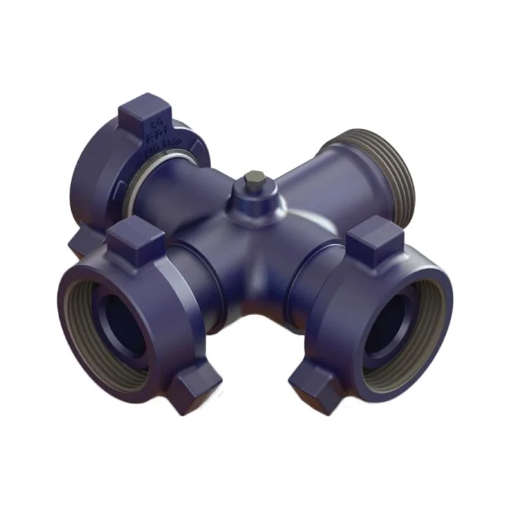 High Pressure Crossover Tee Flow Control Integral Fittings Oilfield