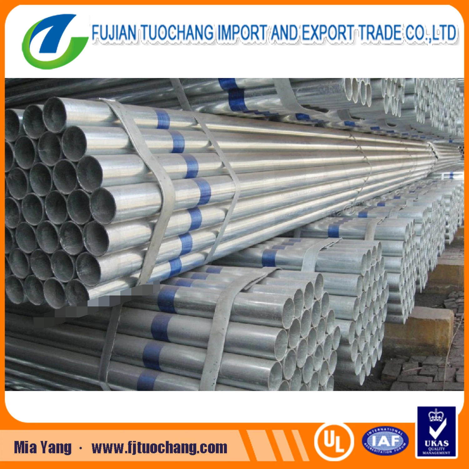 UL 797 Standard Galvanized EMT Steel Electrical Conduit Pipe