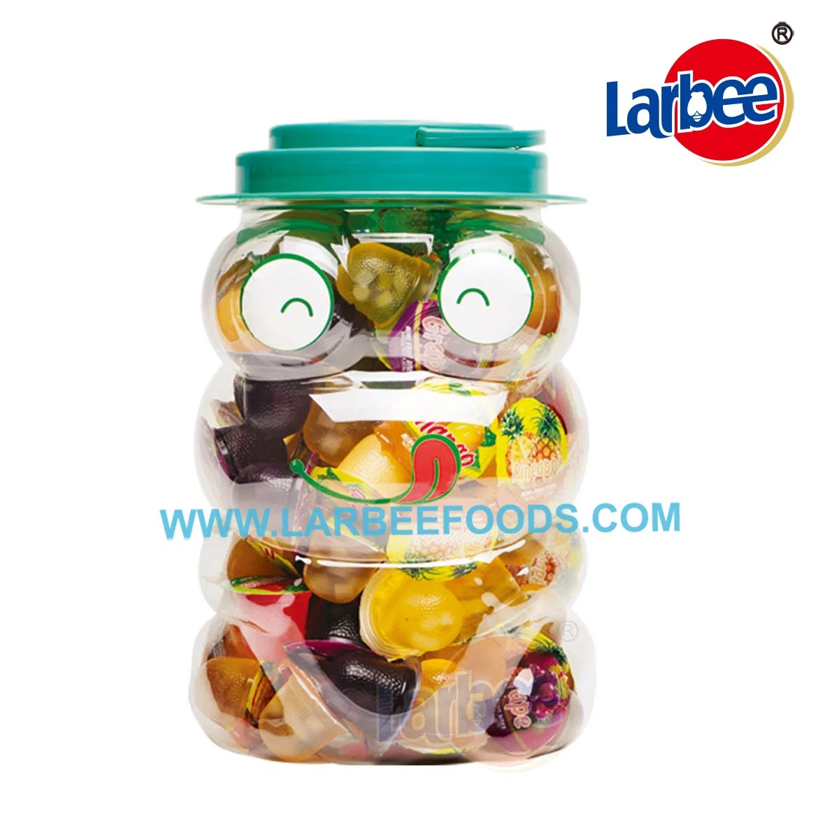 Delicious Halal 16.5g Fruit Jelly in Frog Jar for Children