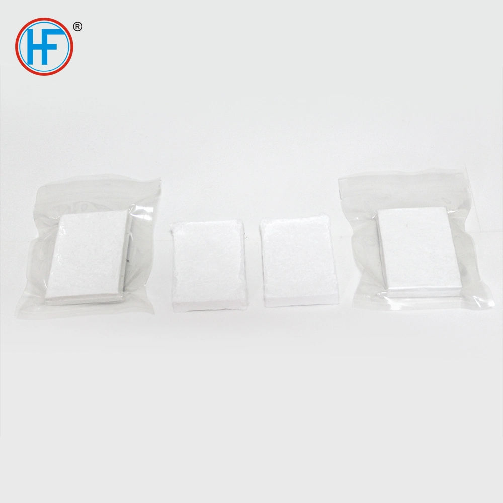 CE Approved Medical Supply Vacuum Package Sterile Crinkle Cotton Compressed Gauze