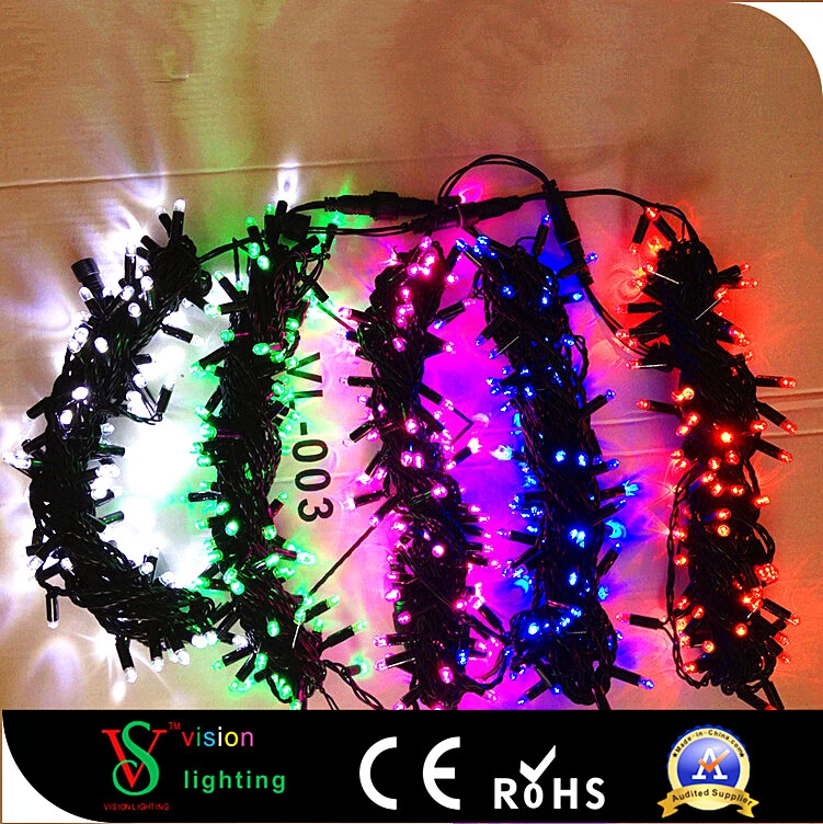 Waterproof Rubber Cable Christmas String Light LED Garlands Lights