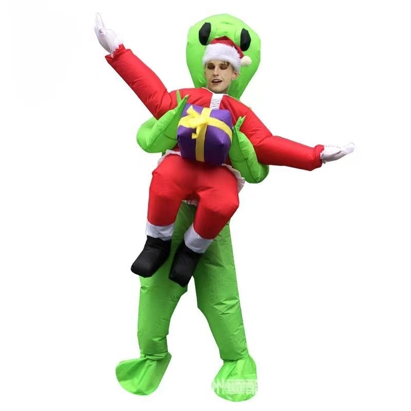 Unisex Adults Funny Fat Halloween Christmas Costume Inflatable Alien Carry Santa Claus Costumes