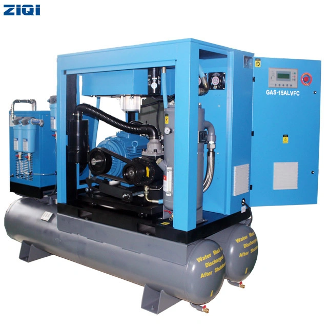 Single Stage High Effective Low Cost Star-Delta Starting Belt Driving Electric Type Stationary Combined Air Compressor Machine