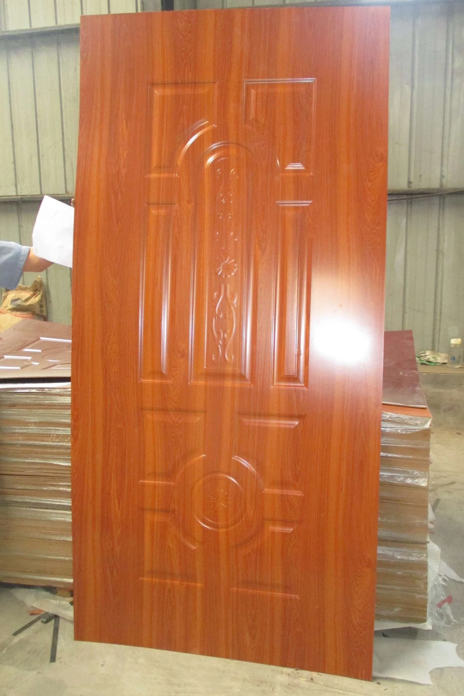 Natural Veneer/ Melamine Faced Door Skin Popular for Kenya Market