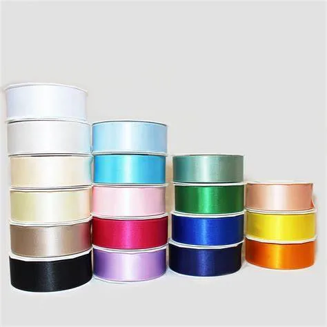 Factory Wholesale/Supplier Stocked 100% Polyester 38 mm Single Face Satin Ribbon