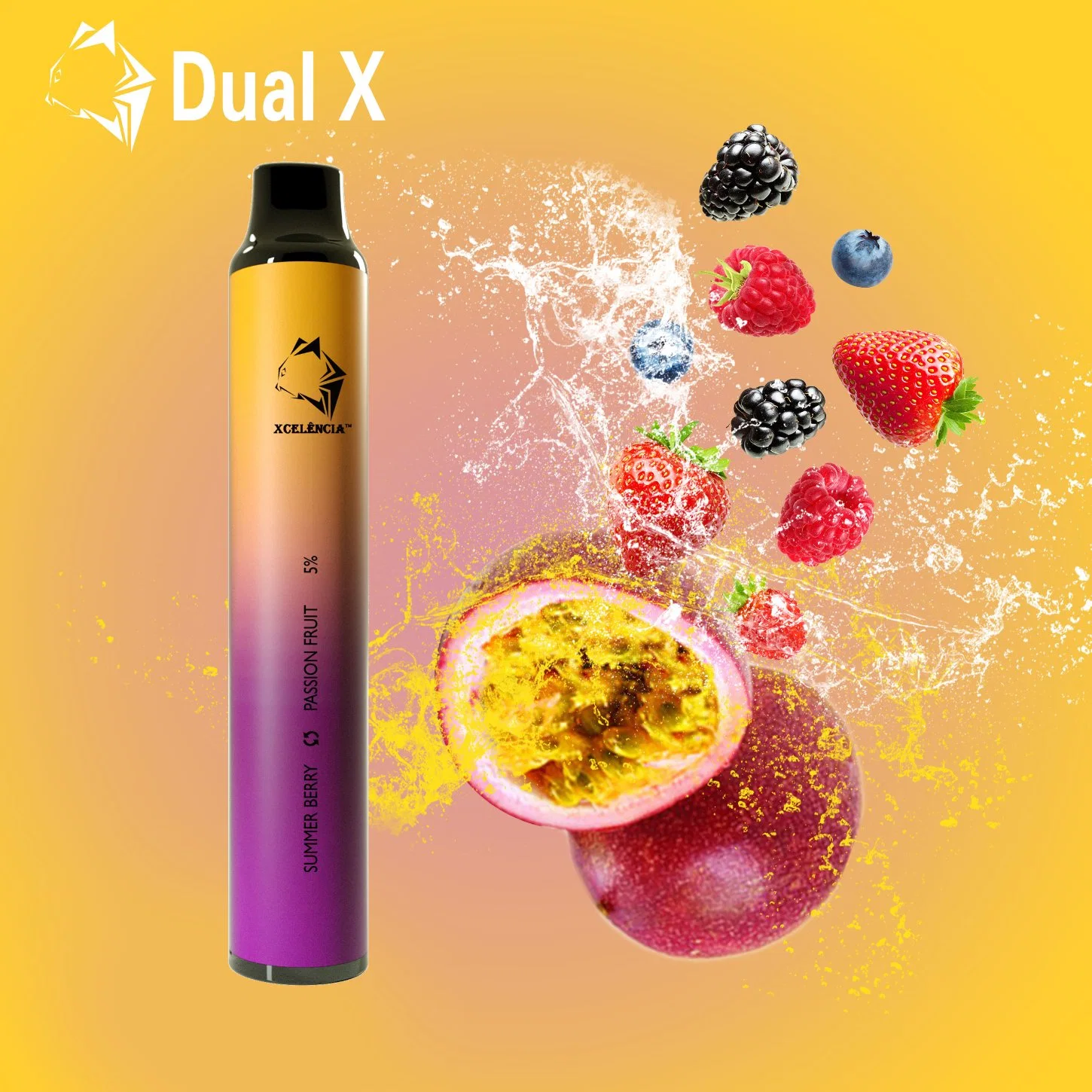 Dual X 1400 Puff Double Pod Switchable Flavor Disposable/Chargeable vape