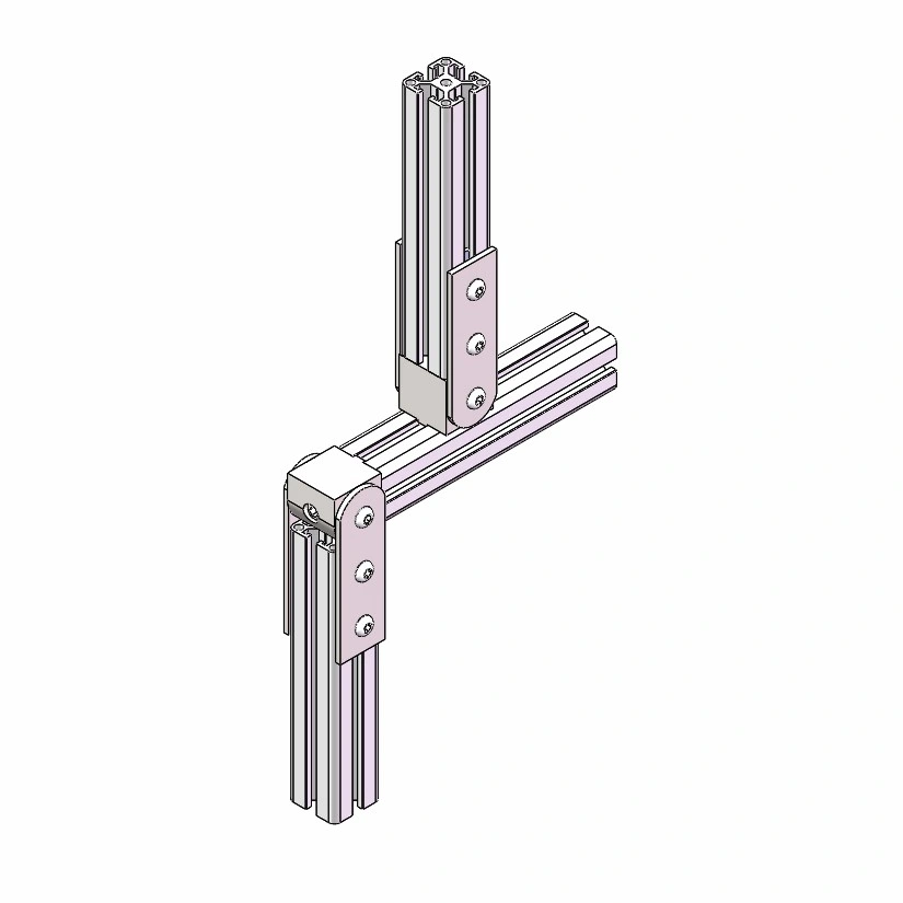 0 Degree 40 Right Angle Living Nub for Aluminium Profile